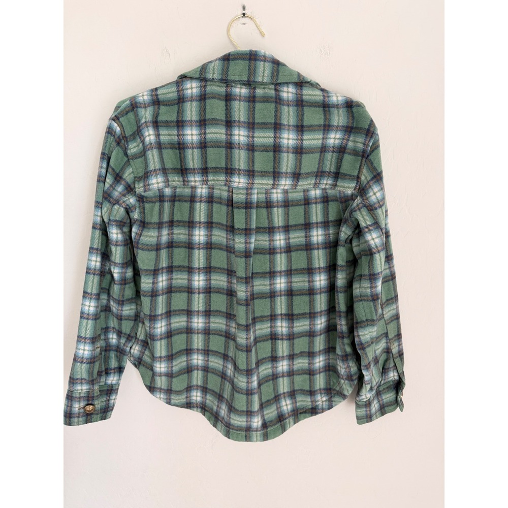 American Eagle Outfitters Plaid Flannel Shirt Shacket Button Up Size S NWT - Picture 7 of 7